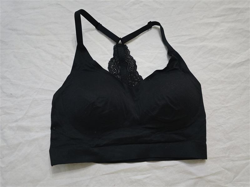 NWOT Soma M Enbliss Lace Racerback Wireless Bralette Bra Black 108183