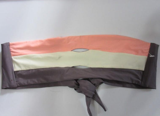 NWOT Pilyq Mauve S Color Block Strapless Bandeau Bikini Swim Top #108198