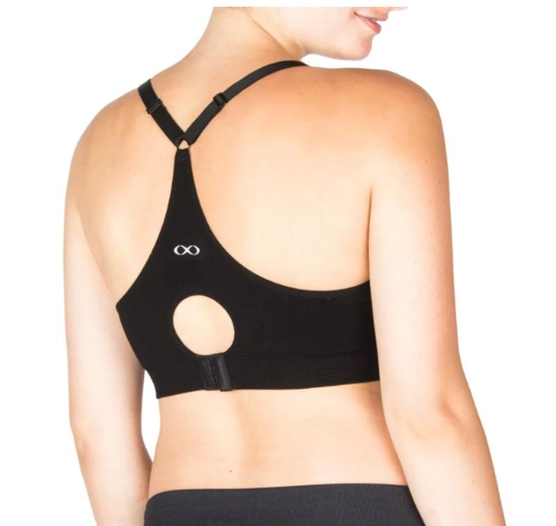 NWT Modern Eternity M Maternity Nursing Yoga Bra Blue 108250