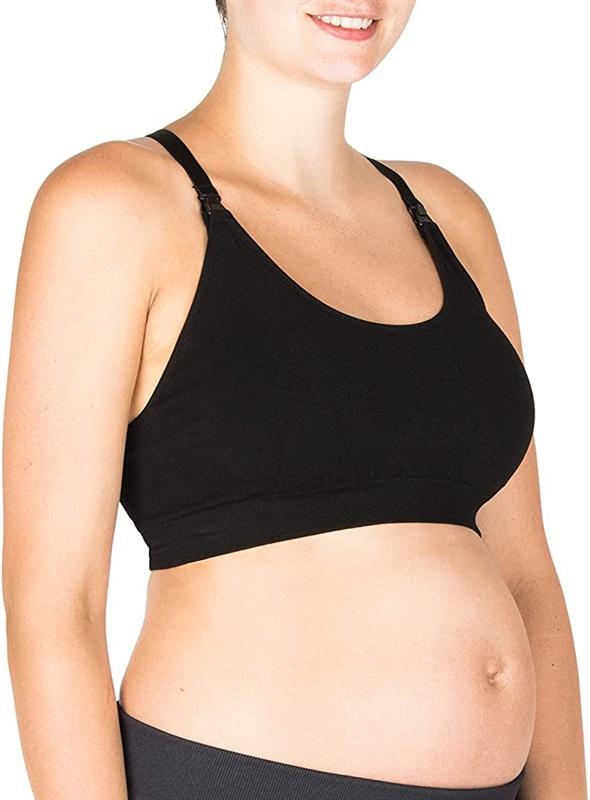 NWT Modern Eternity M Maternity Nursing Yoga Bra Blue 108250