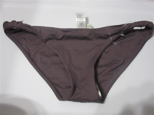 NWOT L Space Eli M Solid Brown Full Side-Knot Bikini Swim Bottom #108253