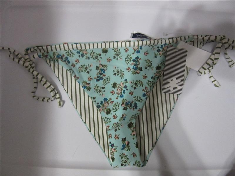 NWT Splendid Picturesque L Reversible Side-Tie Full Bikini Swim Bottom #108258