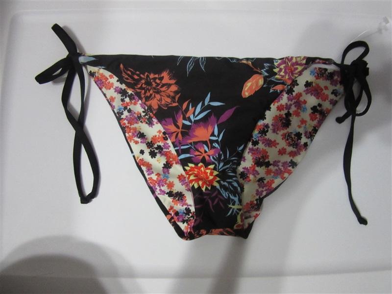 NWOT Splendid Floral M Reversible Side-Tie Full Bikini Swim Bottom #108259