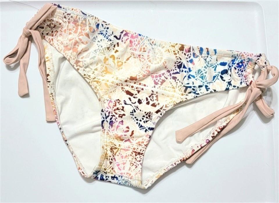 NWOT Next Athena Tie-Dye Medallion S Side-Tie Cheeky Bikini Swim Bottom #108271