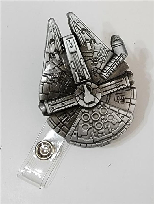 NWT Star Wars Millennium Falcon Badge Reel Lanyard 108275