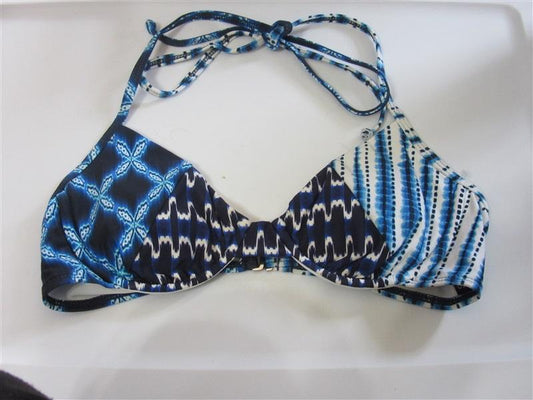 NWOT Splendid Patchwork Medallion S Halter Underwired Bikini Swim Top #108347
