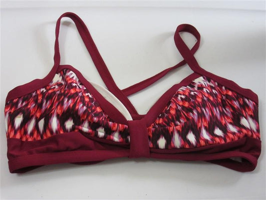 NWOT Next Lava Ikat SZ 32 B/C Cup Scoop Underwired Bikini Swim Top #108387