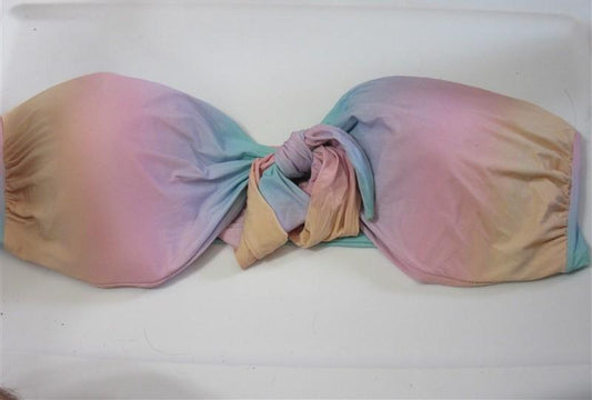 NWOT Basta Matte Tie-Dye SZ 16 Strapless Bandeau Bikini Swim Top #108403