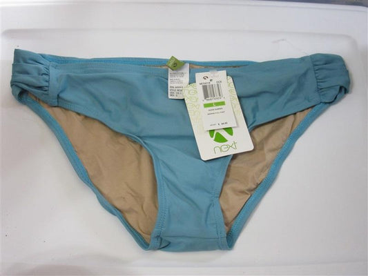 NWT Next Karma L Solid Teal Shirred Cheeky Bikini Swim Bottom #108405