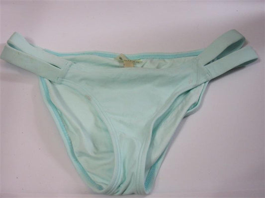 NWOT Pilyq Pebble M Solid Double Strap Cheeky Bikini Swim Bottom #108407