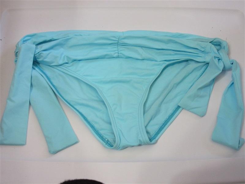 NWOT Tommy Bahama Solid Teal XS Ruched Side-Tie Bikini Swim Bottom #108420