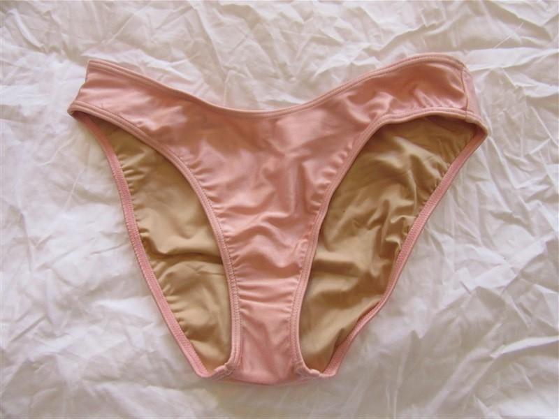 NWOT American Apparel Apricot L Pink Scoop Cheeky Bikini Swim Bottom #109509