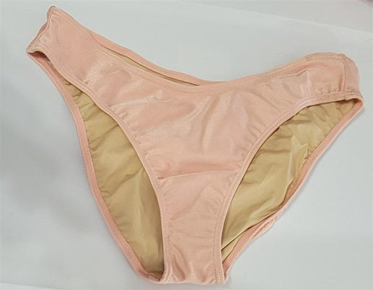 NWOT American Apparel Apricot L Pink Scoop Cheeky Bikini Swim Bottom #109509