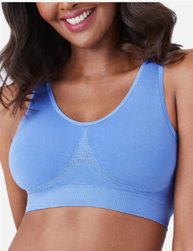 NWT Wacoal 34 B-Smooth Bralette Bra 835275 Med Blue 109559