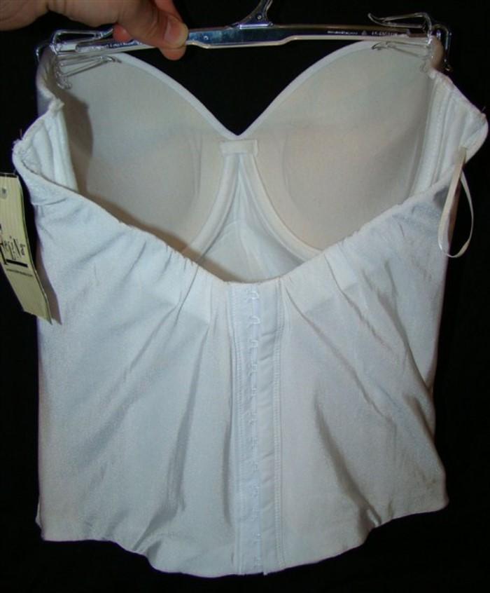NEW Jezebel Bustier 38B Essential Seamless Strapless Bra 7643 White #109646