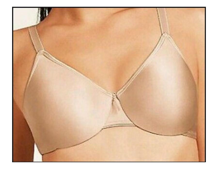 NWT Wacoal Bodysuede 34B Ultra Full Figure Seamless 85182 Beige Bra #109647