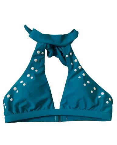NWOT Reef Mother Peral M Solid Halter High-Neck Bikini Swim Top #109655