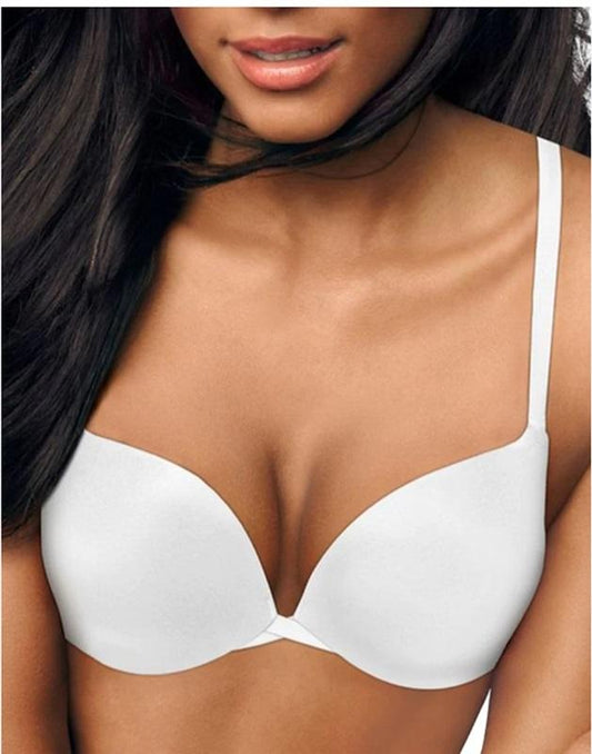 NWOTD Maidenform 32A Love the Lift Satin & Lace Push-Up Bra DM9900 White 109675