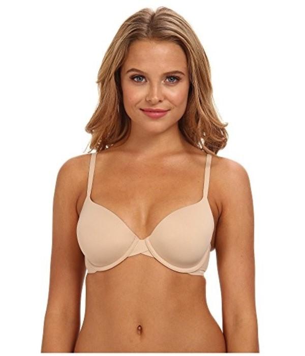 NWT Calvin Klein Perfectly Fit Modern T-Shirt Bra F3837 Beige 34DDD 109698