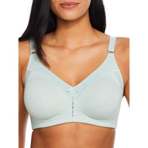 NWOT Bali 40B Cotton Double Support Wirefree Bra 3036 Green 109703