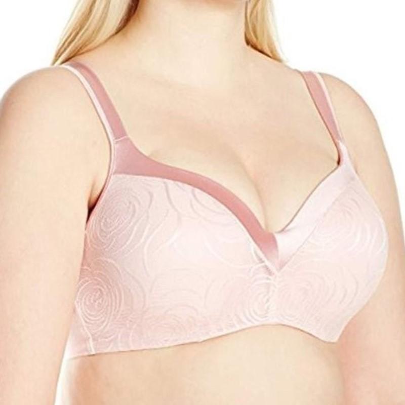 NWPT Playtex Secrets 44C Bra Full-Figure Underwire Balconette 4823 Pink 109725