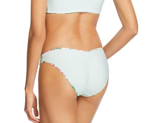 NWOT Pilyq Tulum M Palm Ruched Cheeky Reversible Bikini Swim Bottom #109750
