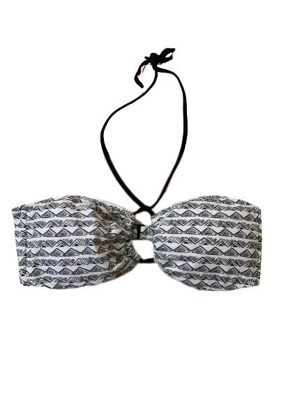 NWOT Volcom Tribal Chevron S Halter Bandeau Bikini Swim Top #109753