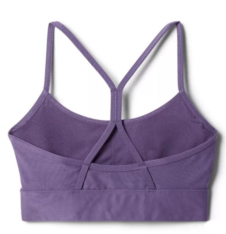 NWT Columbia Cross Back Sports Bra L Purple 109781