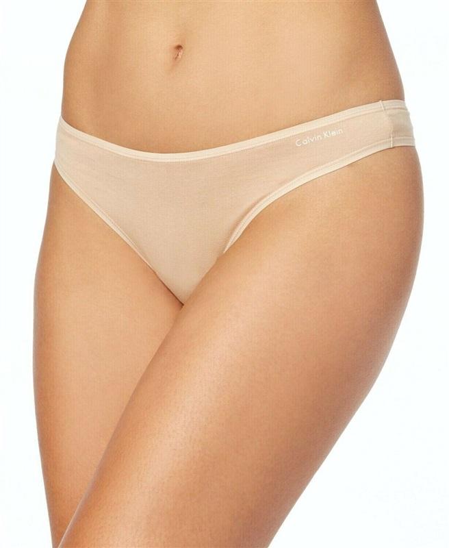 Calvin Klein XL Cotton Form Thong QD3643 beige 109805