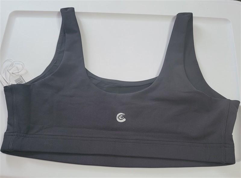 NWOT Calme Endurance Scoop Sports Bra Sz L Black 109873