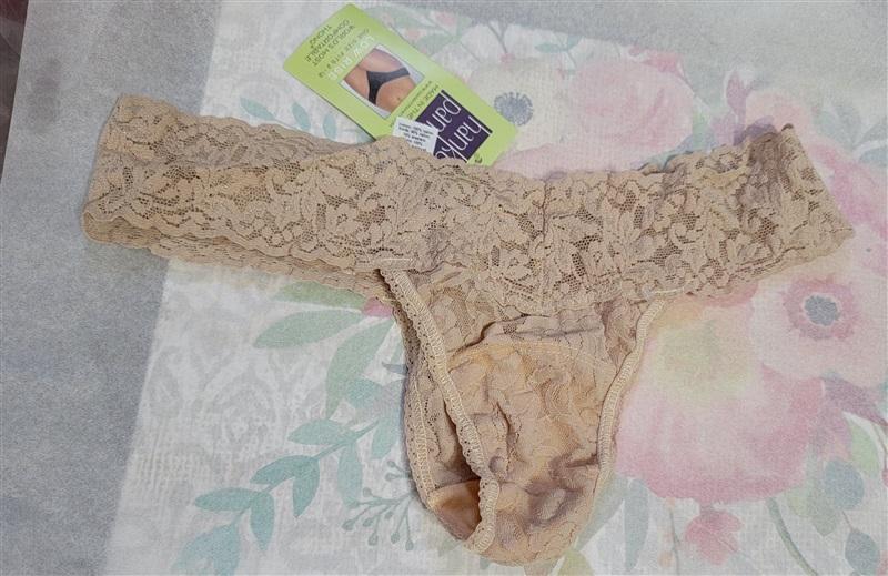 NWT Hanky Panky 5pr Signature Lace Low Rise Thong Underwear Beige 109918