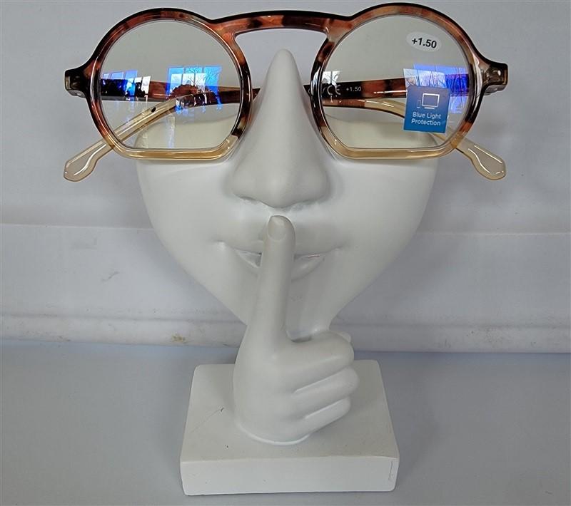 EyeLooker Round Half Moon Multicolor 1.25 Blue Light Reading Glasses #109940