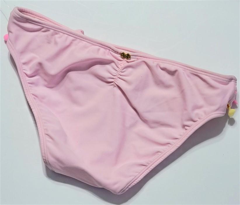 NWOT Pilyq PQ 16 Girls Petal Pink Cotton Candy Pom Pom Bikini Bottom #109942