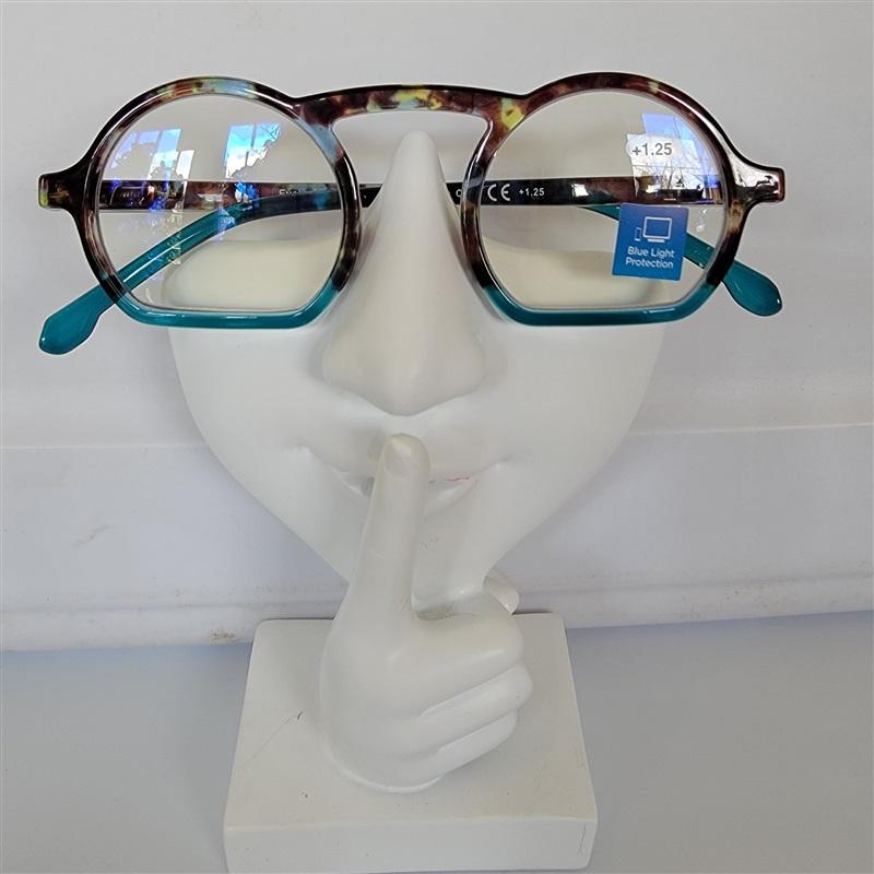 EyeLooker Round Half Moon Multicolor 2.00 Blue Light Reading Glasses #109950