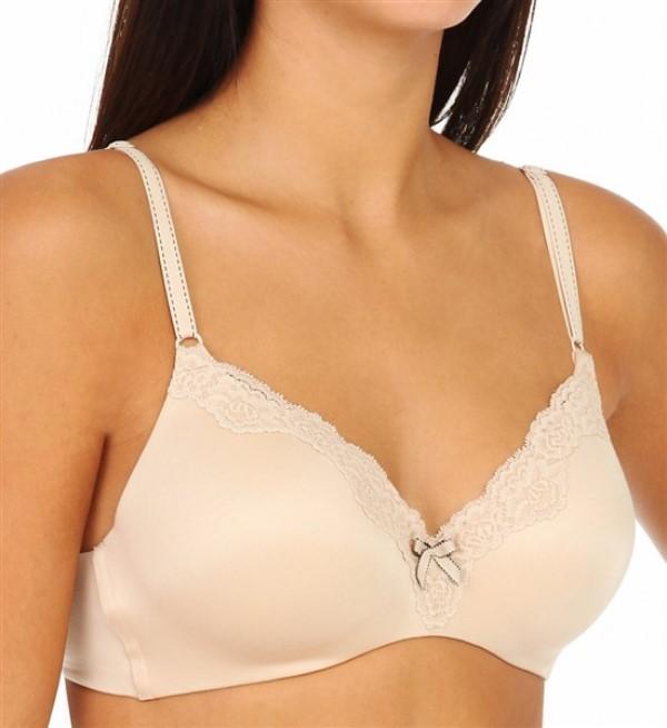 NWPT Maidenform Comfort Devo Ultimate Wirefree Lift Bra 9456 Beige 40D 110081