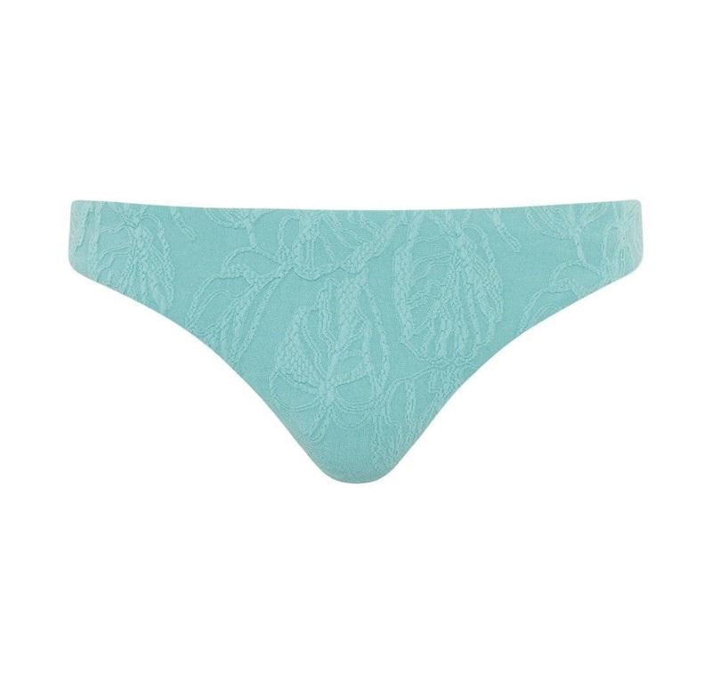 NWOT Seafolly 8 USA Palm Coast Hipster Bikini Brief Blue Nile 110113