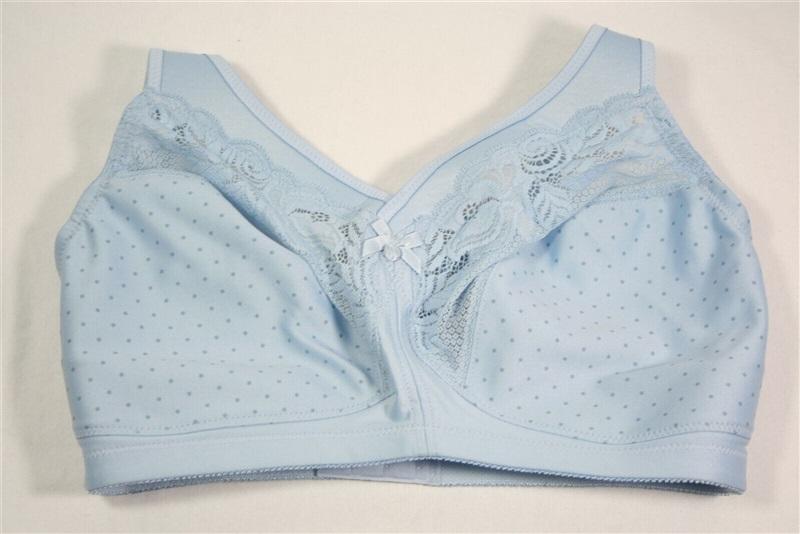 NWOT Glamorise 40F Magic Lift Full Figure Minimizer Bra 1003 Blue 110123