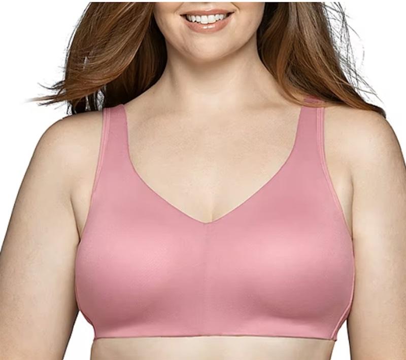 NWOT Vanity Fair 2XL Beyond Comfort Simple Size Wireless Bra 72204 Black 108340