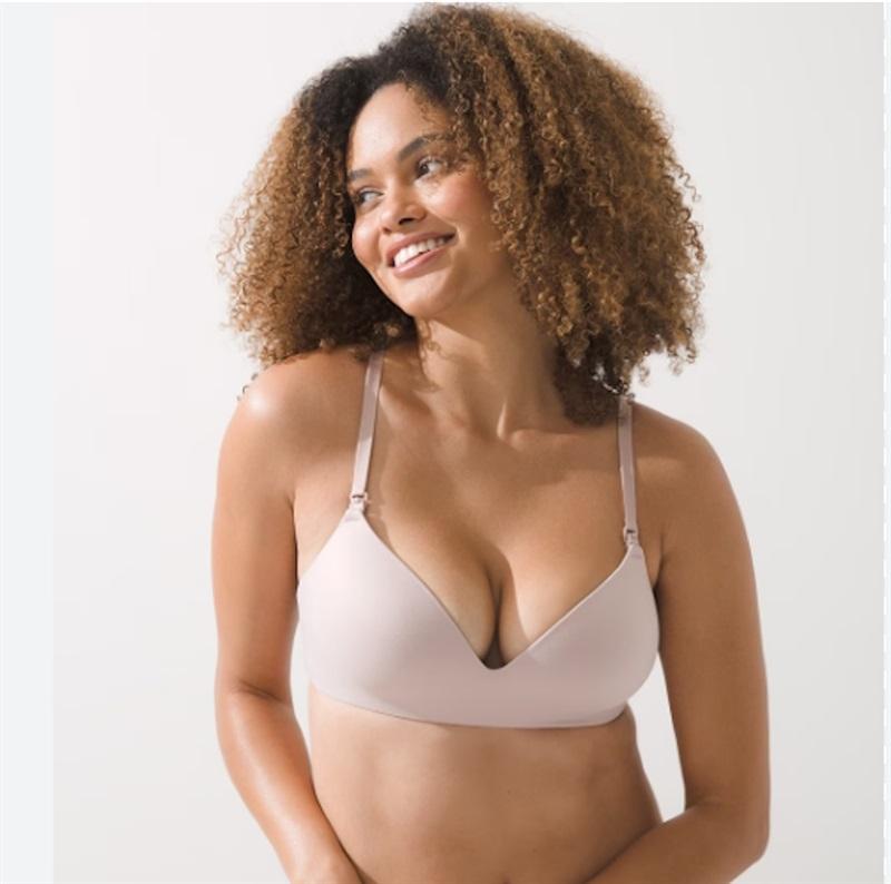 NWOT Soma 40DD Enbliss Nursing Wireless Bra Taupe 110240