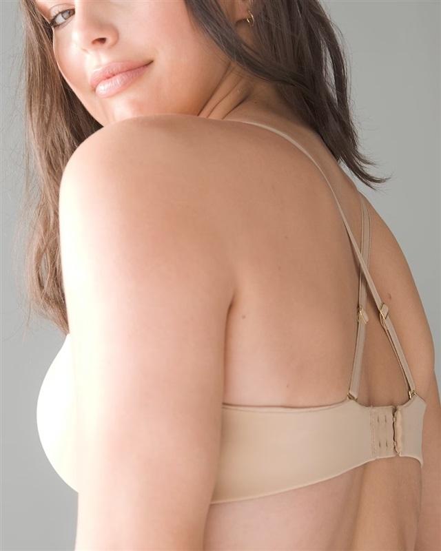 NWOT Soma 36B Embraceable Multi-Way Strapless Bra Beige #110266
