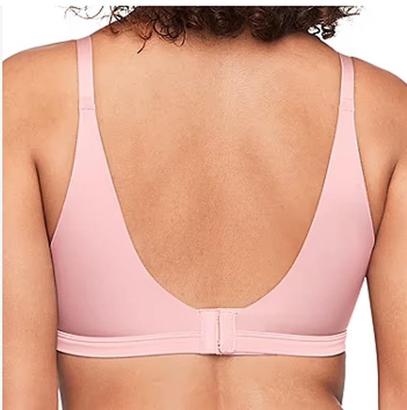 NWT Warner L No Side Effect WireFree Backsmooth Contour Bra RA2231A Pink 110329