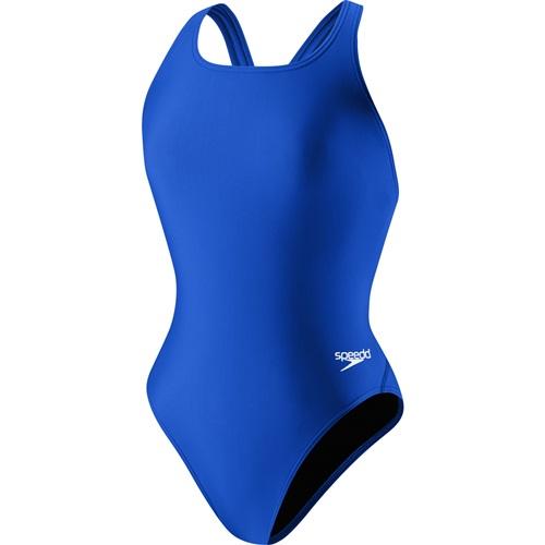 NEW Speedo SOLID SUPER PRO -size 28 PROLT One Piece Swimsuit Blue 110413