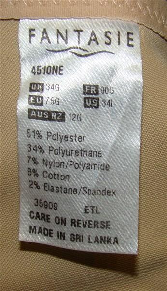 NWOT Fantasie 30I USA Smoothing T-Shirt Bra FL4510 Beige 110684