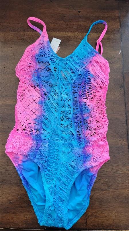 NWT Pilyq PQ Girls 12 MAMBA MESH 1 Piece Swimsuit 110711