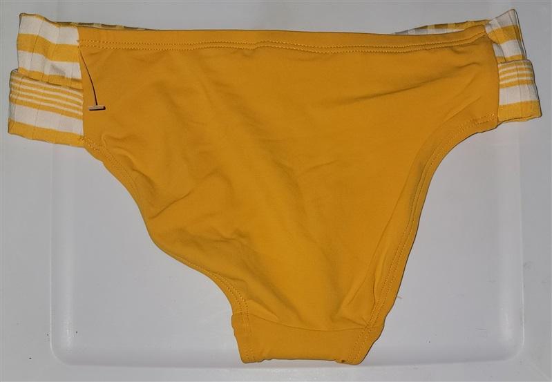 NWT Robin Piccone Abi M Solid Yellow Twist Band Bikini Swim Bottom #110713