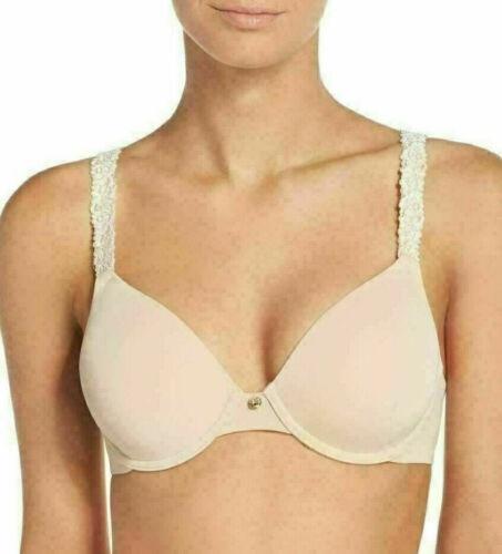 NWOT Natori 34d Rose Dream Custom Coverage Underwire Bra 731080 Beige 110722