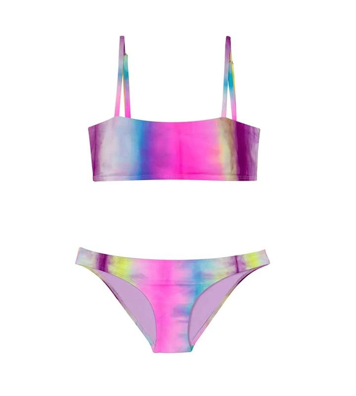 NWT PIlyq PQ 16 GIrls Tie Dye Gigi Bikini Rainbow 110782