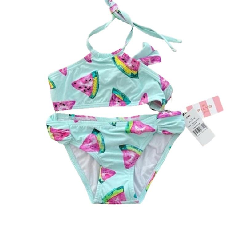 NWT Pilyq PQ 12 Girls Watermelon Fresca Saks Bikini Swim Set 110783