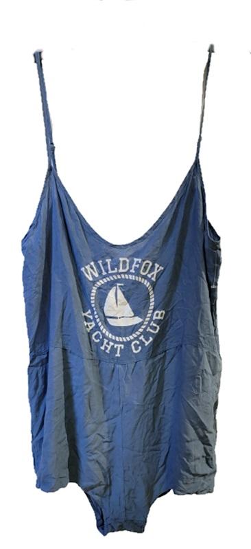 NWOT Wildfox M Yacht Club Rio Romper Playsuit Blue 110808
