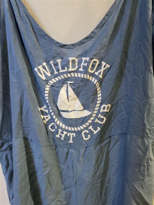 NWOT Wildfox M Yacht Club Rio Romper Playsuit Blue 110808